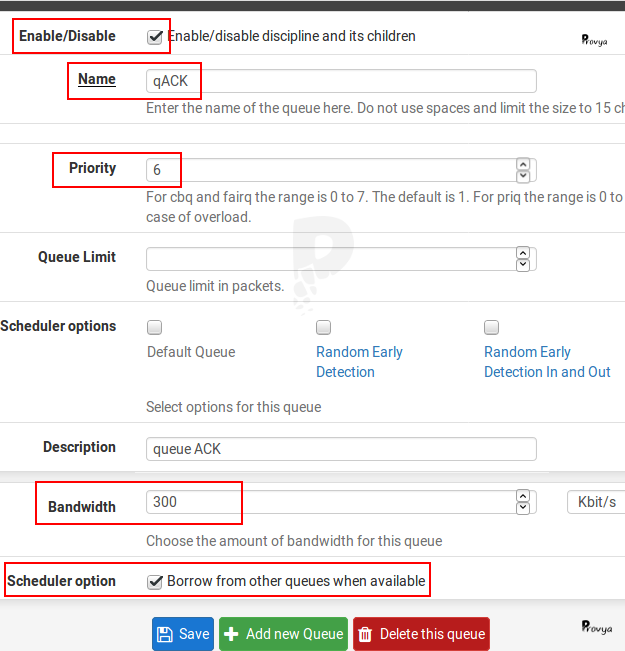 Configuring qACK