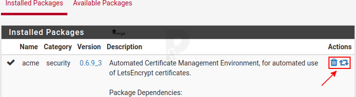 how to reinstall a package